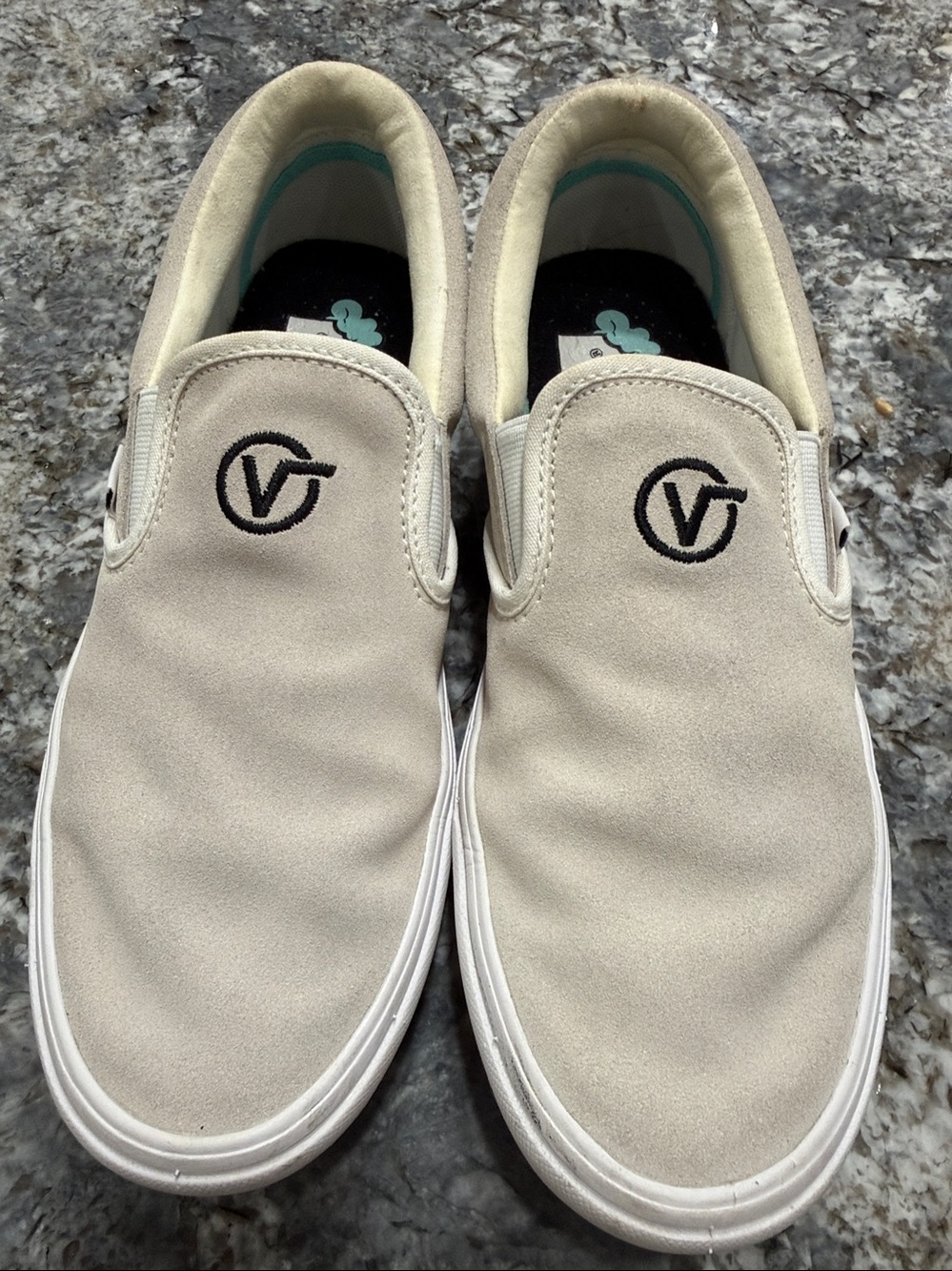 Vans  Slip-On Sneakers in Light  with Black Logo